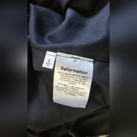 Reformation Enza Tie Strap Bubble Hem Minidress In Black - Picture 6 of 9